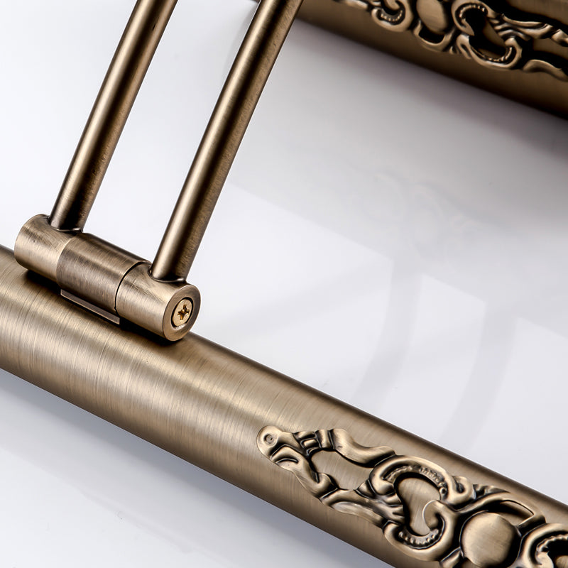 Lumo da parete a specchio lineare in metallo moderno lampada montata a parete a 1 luci in nichel