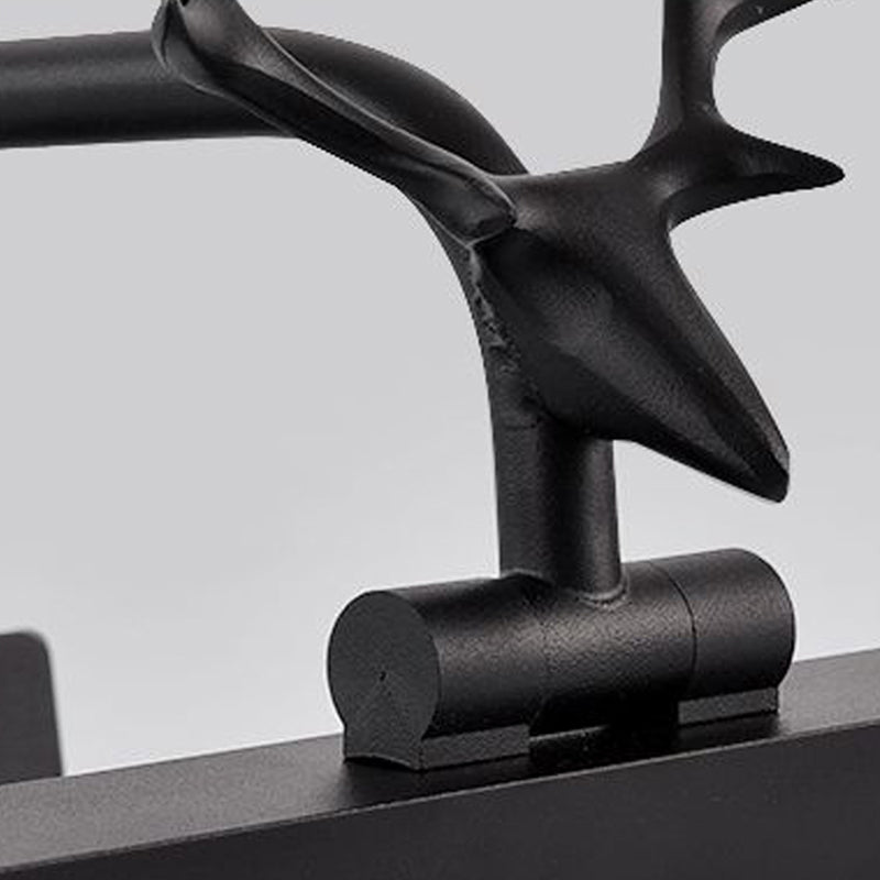 Metall Linear Wandleuchte moderne 1-Lichtspiegel Wandhalterung Licht in Schwarz
