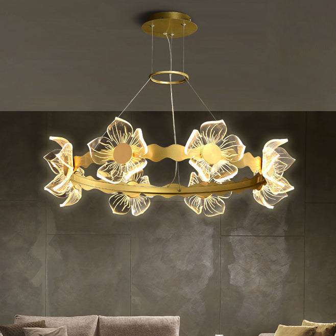 Eigentijds plafond hanglampje lichtglas hangend licht licht voor woonkamer