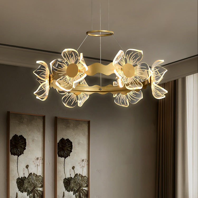 Eigentijds plafond hanglampje lichtglas hangend licht licht voor woonkamer