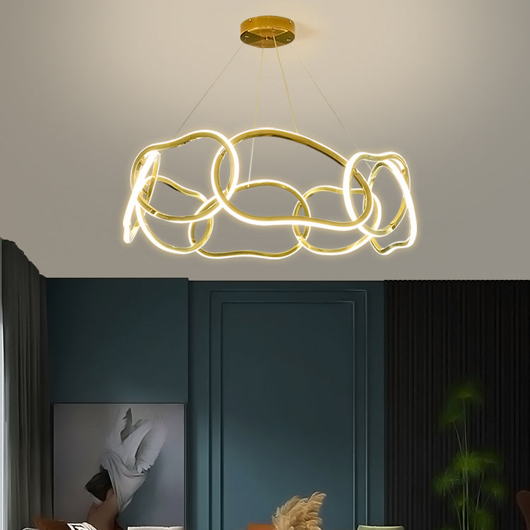Contemporary Pendant Light Circle Cylinder Ceiling Light for Living Room
