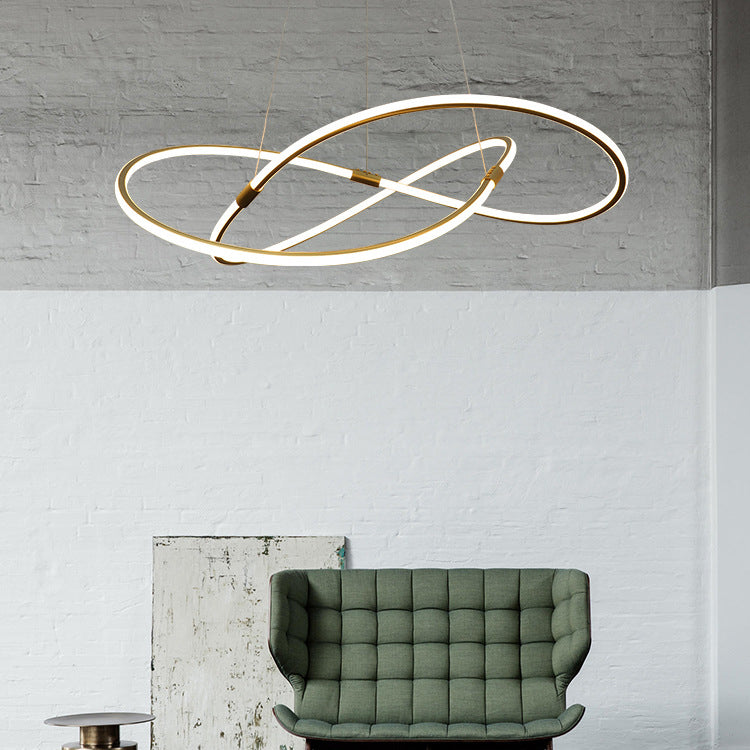 Modern Hanging Ceiling Lights Linear Pendant Chandelier for Living Room