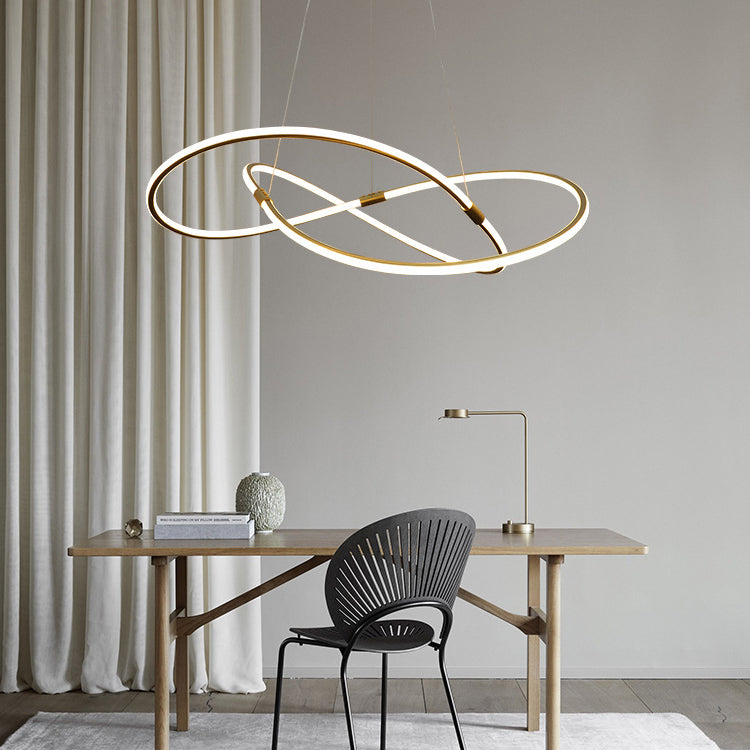 Modern Hanging Ceiling Lights Linear Pendant Chandelier for Living Room