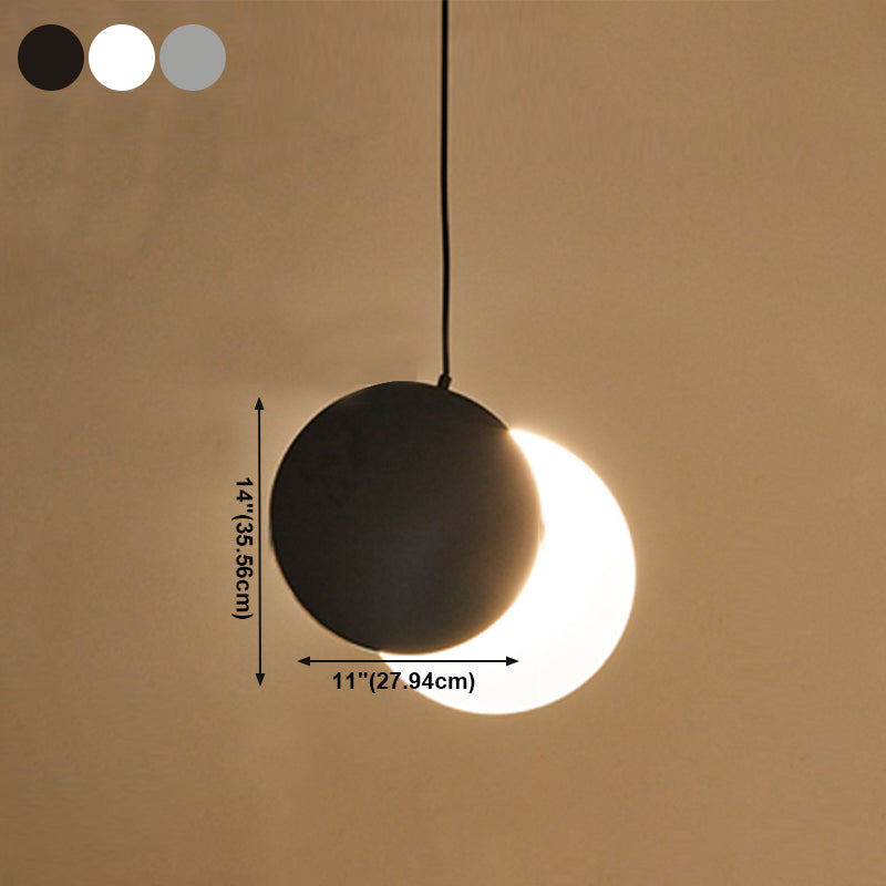 Ombra circolare in metallo luci appese a sospensione MODERNA 1 Fun a montaggio a testa per il letto