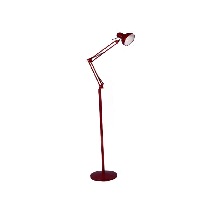 1 Light Bowl-Shaped Floor Lamp Contemporary Metal Standard Lamps for Living Room
