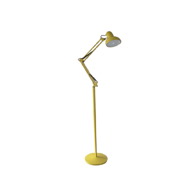 1 Light Bowl-Shaped Floor Lamp Contemporary Metal Standard Lamps for Living Room