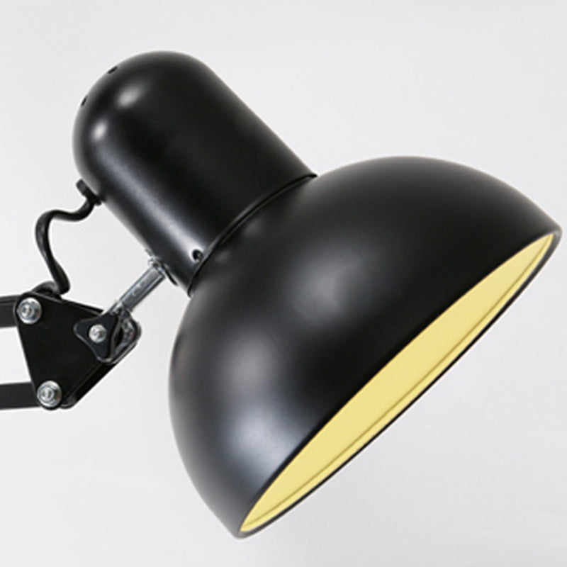 1 Light Bowl-Shaped Floor Lamp Contemporary Metal Standard Lamps for Living Room