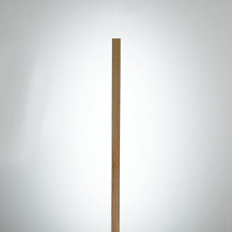 1 Light Linear Floor Lamp Contemporary Wood Standard Lamps for Bedroom