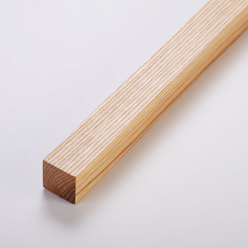 1 Light Linear Floor Lamp Contemporary Wood Standard Lamps for Bedroom