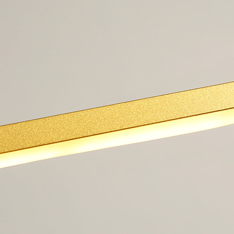 Linear Shape Island Lights Modern Style Metal 2-Light Pendant Light Fixtures