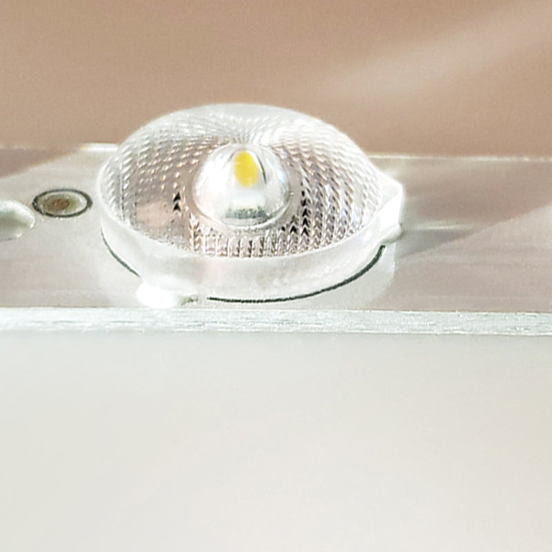 Square LED Flush Ceiling Light Fixtures Wooden Flush Mount Ceiling Fixture