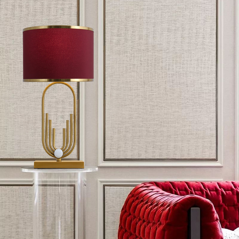 Postmodern Eye Caring Table Lamp Minimalist Metal Night Stand Light for Sitting Room