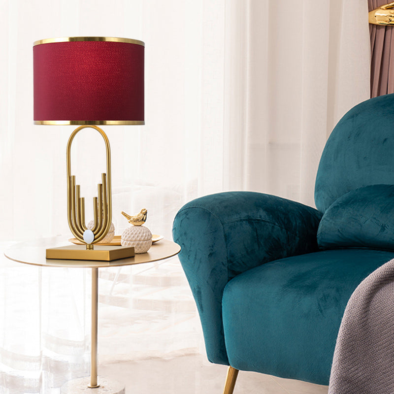 Postmodern Eye Caring Table Lamp Minimalist Metal Night Stand Light for Sitting Room