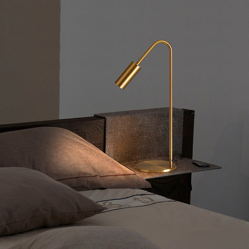 Postmodern Table Lamp Minimalist Metal LED Night Stand Light for Sitting Room Bedroom