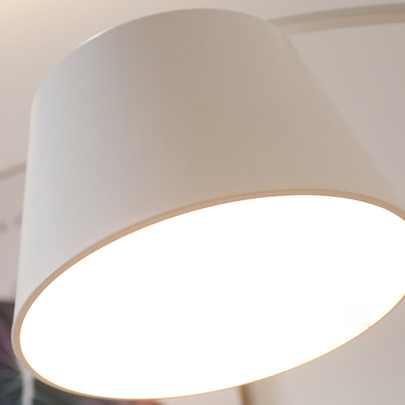 Macaron Metal Floor Reading Lamp Arcuate 1-Light Floor Light for Living Room