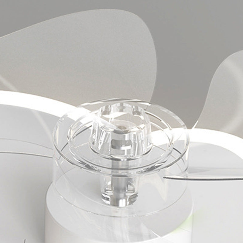 Cloud Semi Flush Mount Ceiling Lamp Cartoon Bedroom LED Ceiling Fan Light