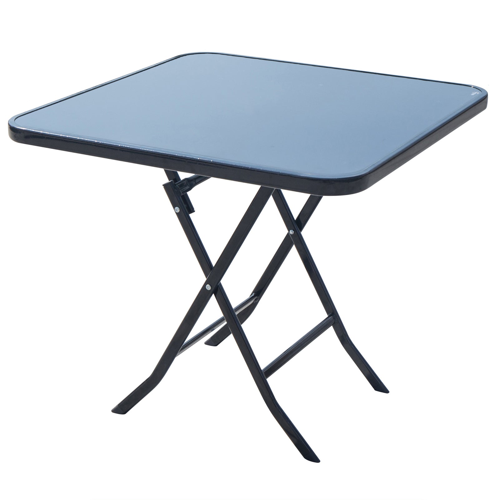 Mesa de comedor de estilo moderno Vidrsts Use para el hogar con marco negro