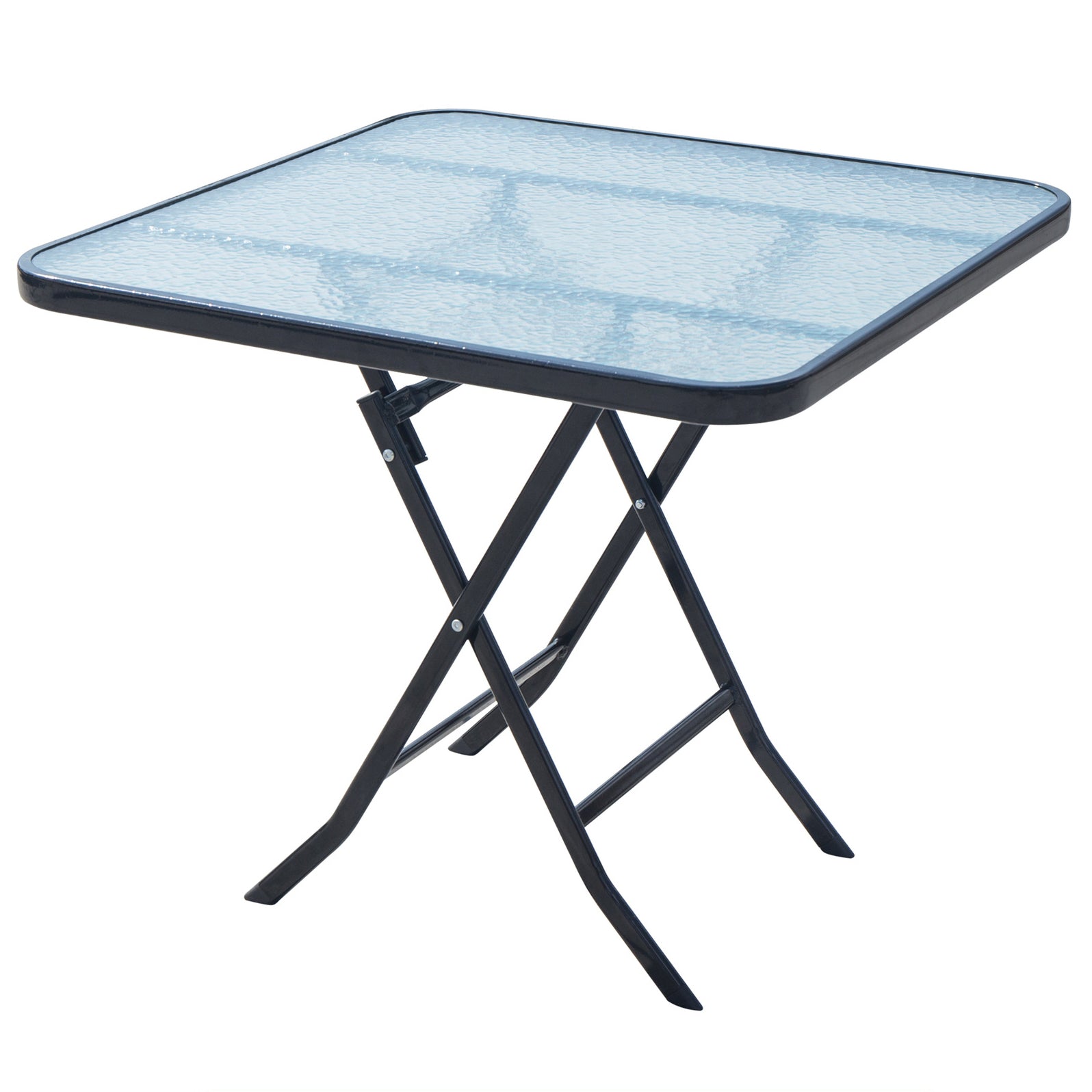 Mesa de comedor de estilo moderno Vidrsts Use para el hogar con marco negro