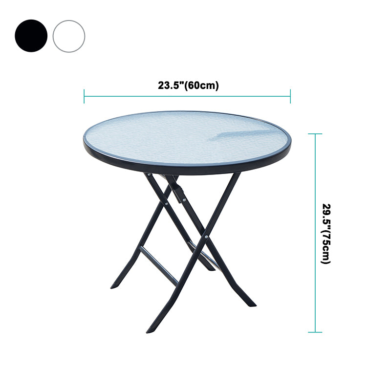 Mesa de comedor de estilo moderno Vidrsts Use para el hogar con marco negro