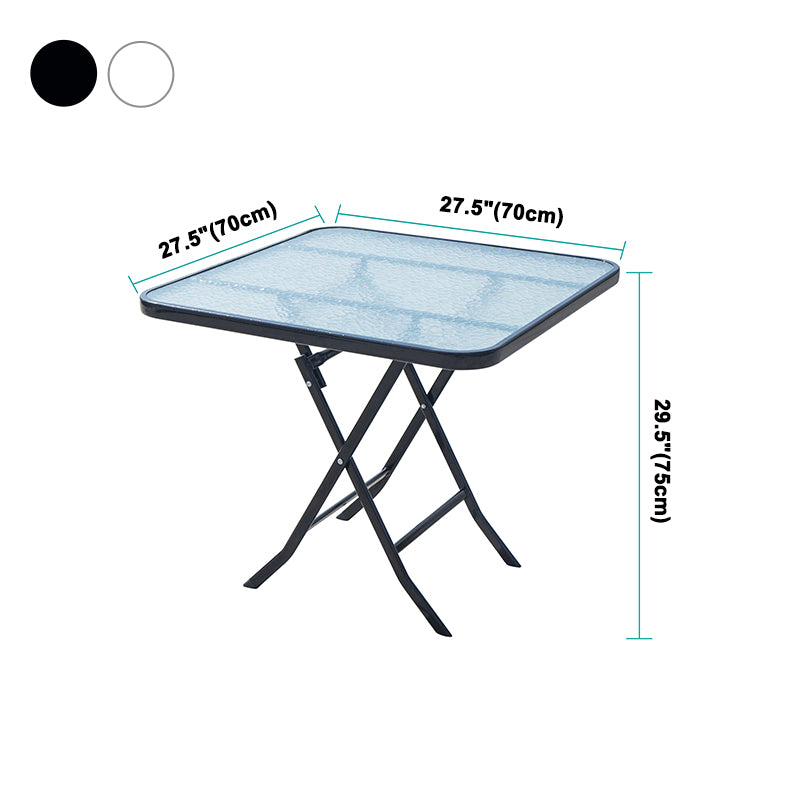 Mesa de comedor de estilo moderno Vidrsts Use para el hogar con marco negro