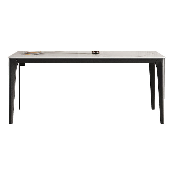 Table à manger blanche en pierre pénite