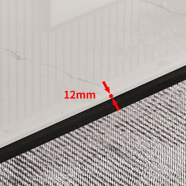 Table à manger blanche en pierre pénite