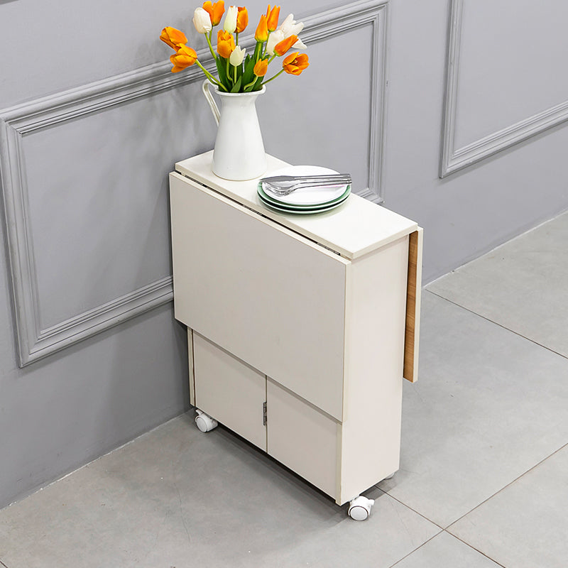 Tableau à manger moderne du milieu du siècle 39.37 "L Table à manger à feuille à feuille en bois pour usage domestique