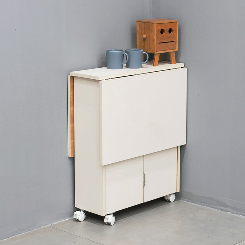 Tableau à manger moderne du milieu du siècle 39.37 "L Table à manger à feuille à feuille en bois pour usage domestique