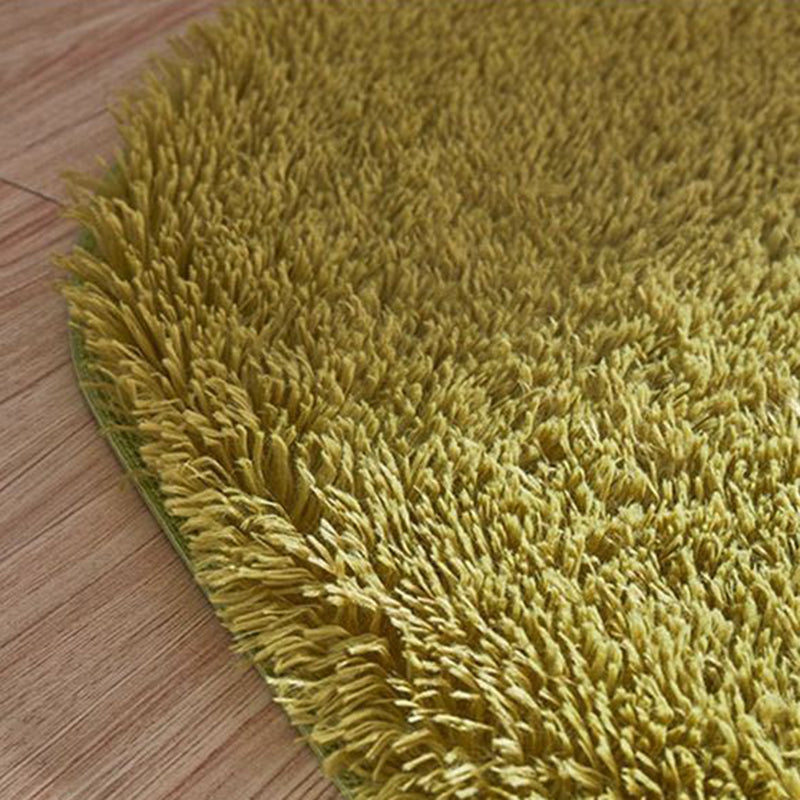 Alfombra contemporánea de área sólida de chispas de poliéster alfombra lavable para el dormitorio de adultos