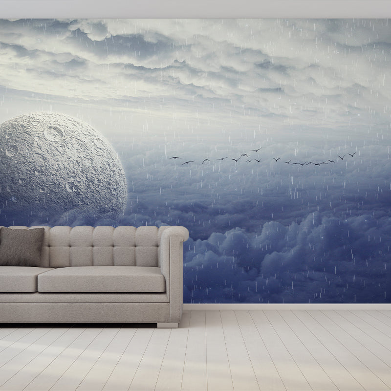 Galaxy Wall Mural Customized Modern Wall Covering for Bedroom, Water Resistant