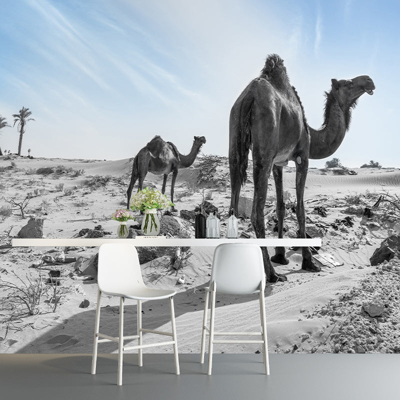 Desert Mural Wallpaper Modern Bedroom Decoration, Custom Size Available