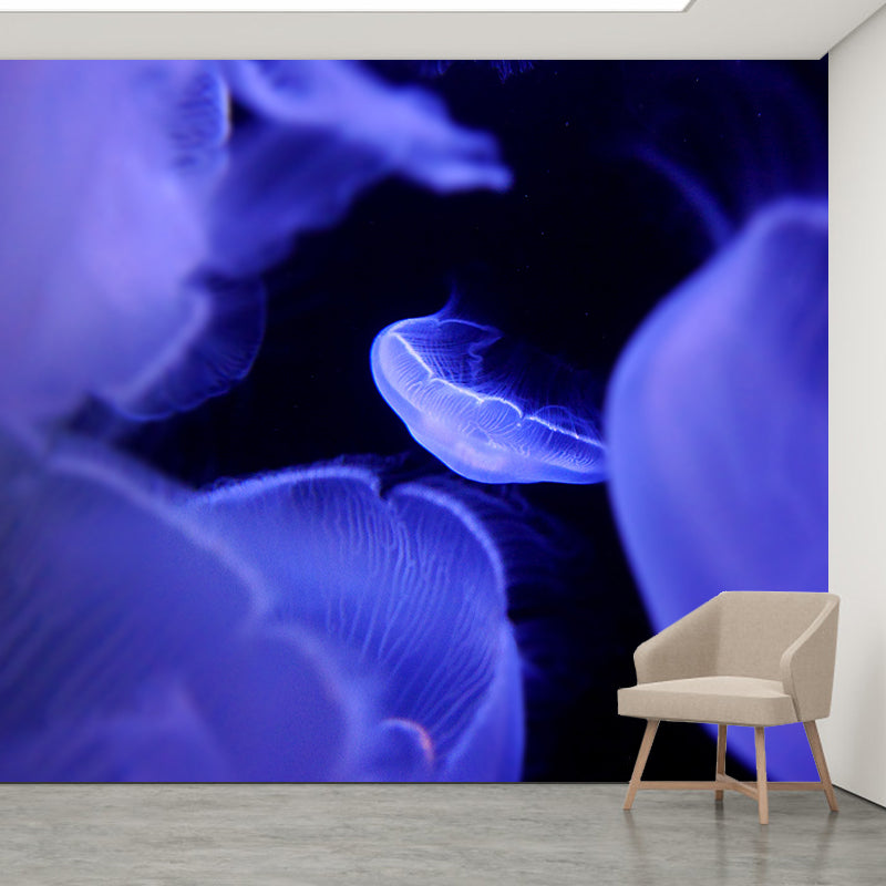 Simple Sea Creatures Mural for Dining Room, Personalized Size Available