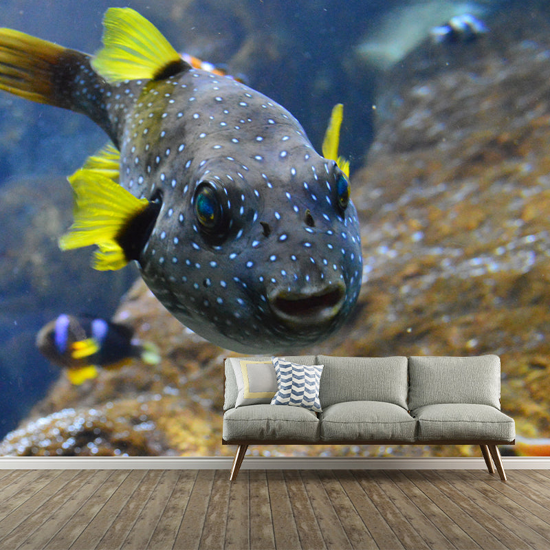 Simple Sea Creatures Mural for Dining Room, Personalized Size Available