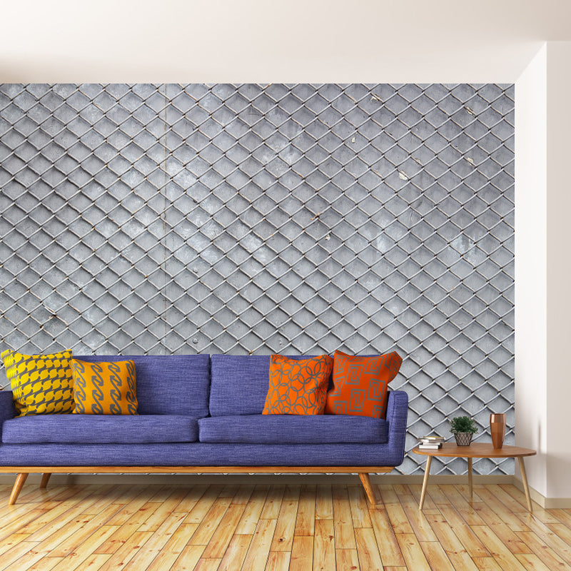 Industrial Style Fence Metal Mural for Dining Room, Personalized Size Available