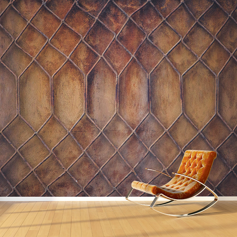 Industrial Style Fence Metal Mural for Dining Room, Personalized Size Available