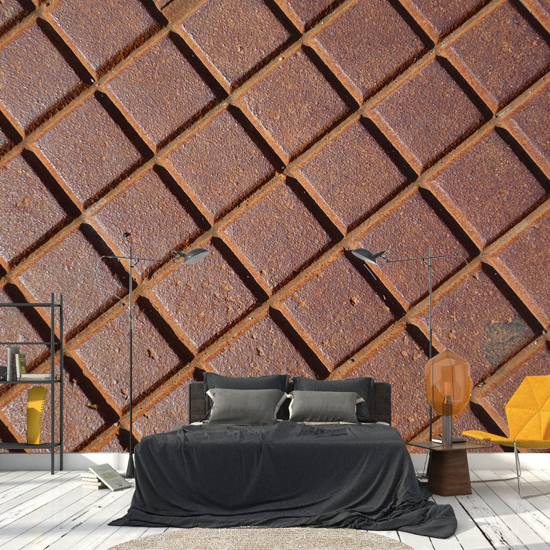 Metal Industrial Style Wall Mural for Dining Room, Personalized Size Available