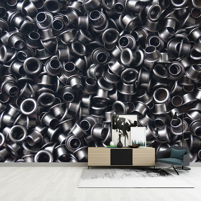 Metal Industrial Style Wall Mural for Dining Room, Personalized Size Available