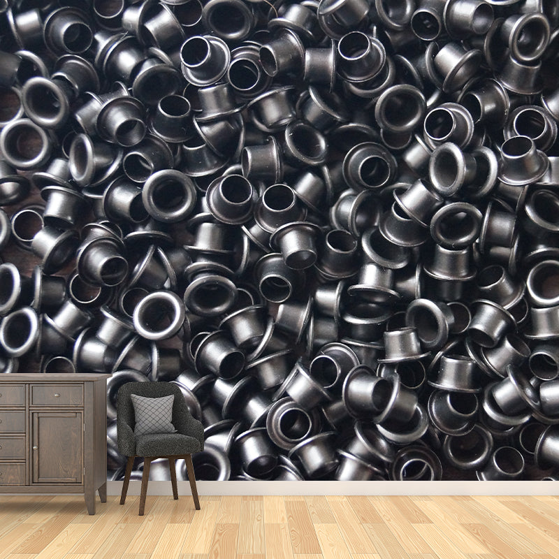 Metal Industrial Style Wall Mural for Dining Room, Personalized Size Available