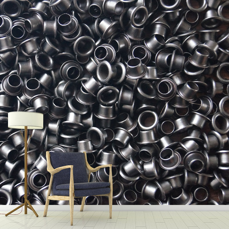 Metal Industrial Style Wall Mural for Dining Room, Personalized Size Available