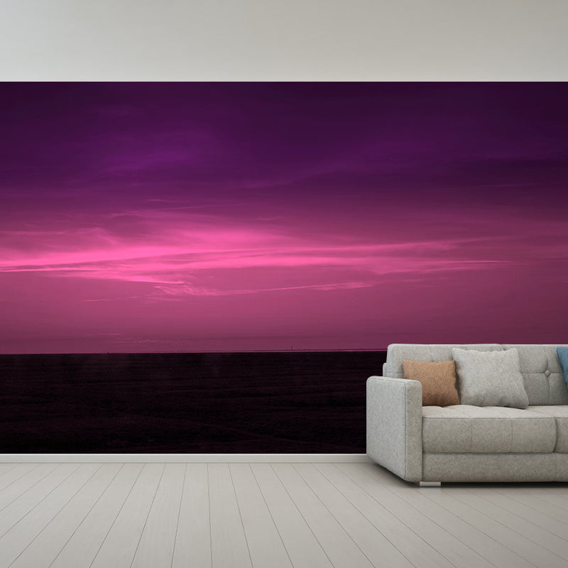 Modern Afterglow Mural Wallpaper Modern Bedroom Decoration, Custom Size Available