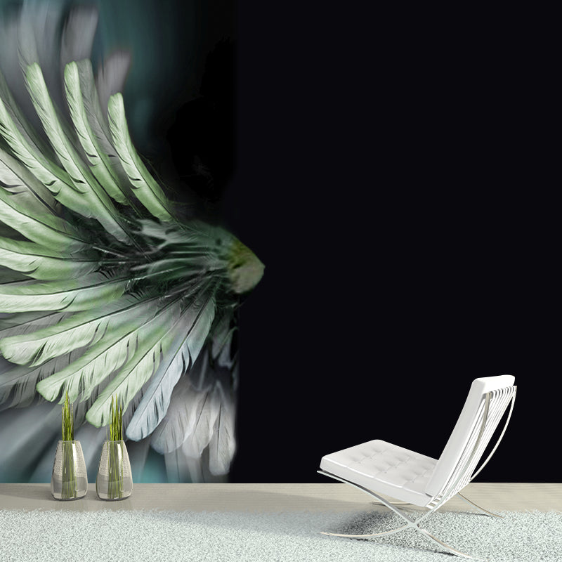 Feather Removable Wall Mural for Sitting Room, Customized Size Available