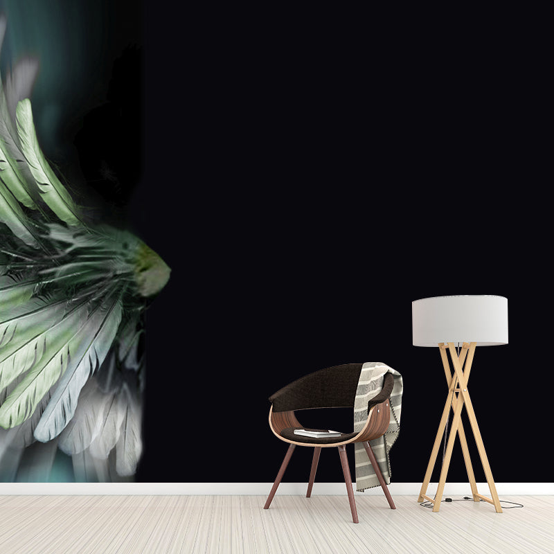 Feather Removable Wall Mural for Sitting Room, Customized Size Available