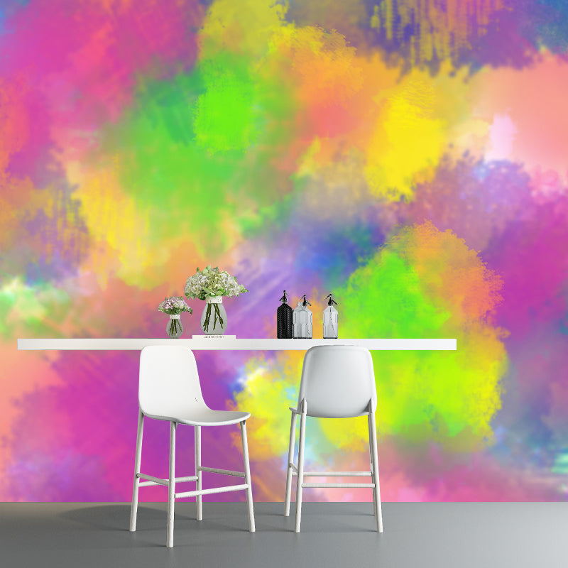 Mildew Resistant Abstract Pattern Mural Wallpaper Decorative Wall Art for Bedroom