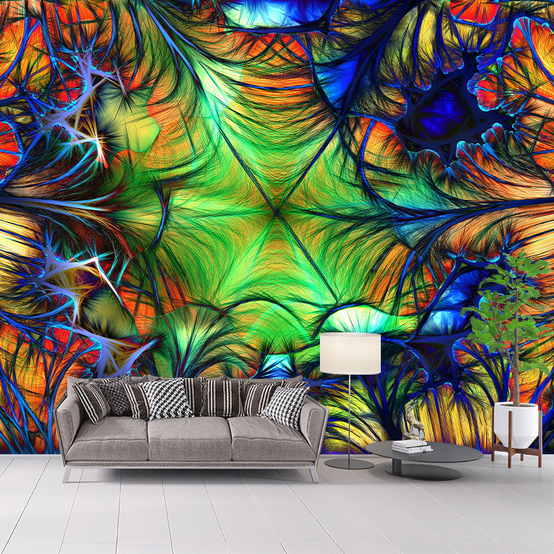 Stain Resistant Abstract Pattern Mural Wallpaper Decorative Wall Art for Room