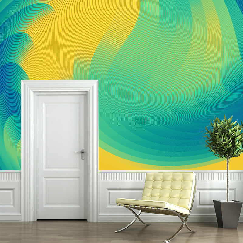 Stain Resistant Abstract Pattern Mural Wallpaper Decorative Wall Art for Room