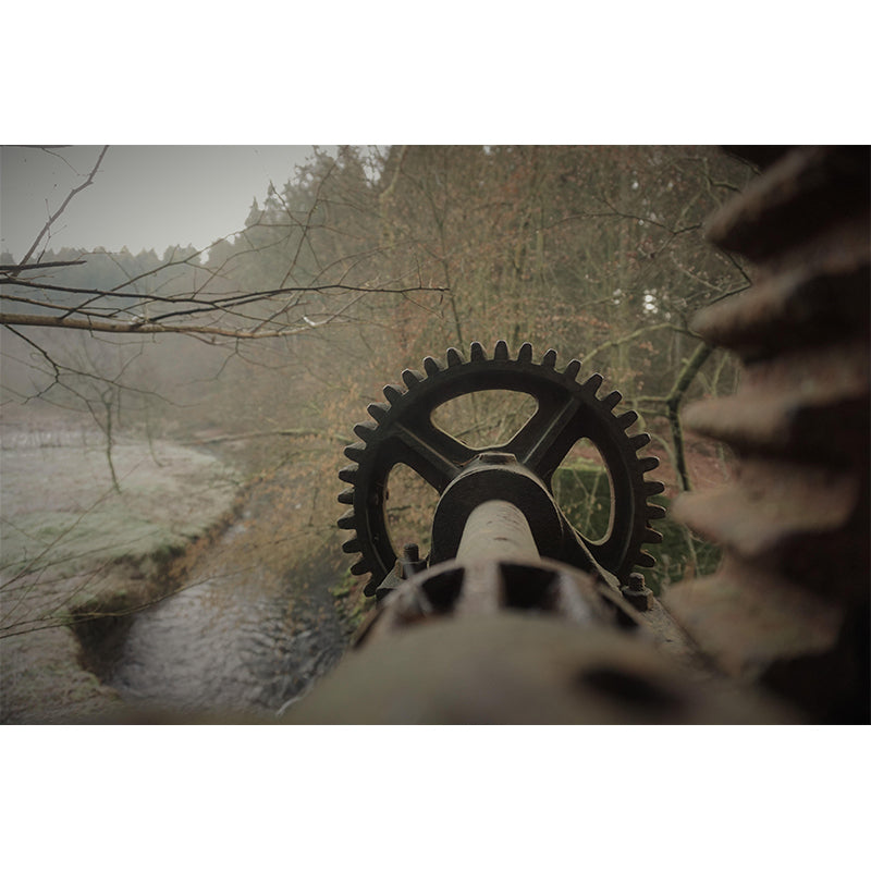 Mildew Resistant Industrial Metal Mural Wallpaper Decorative Wall Covering