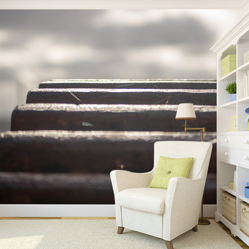 Industrial Style Metal Wall Mural Wallpaper Wall Art for Wall Decor