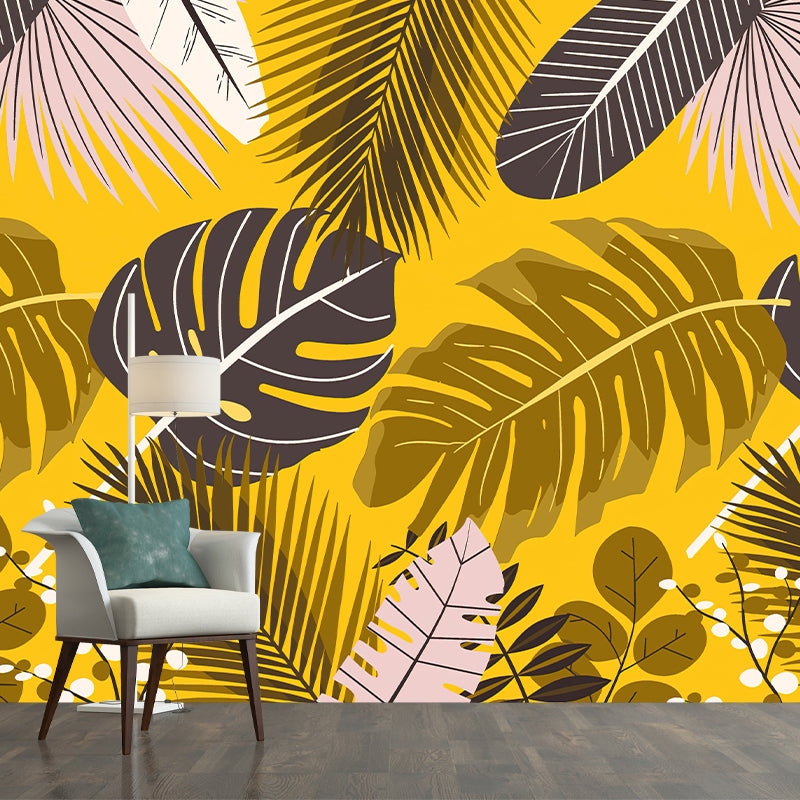 Tropical Plants Mildew Resistant Mural Decorative Wall Art for Decoration