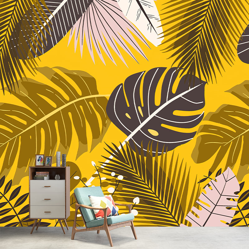 Tropical Plants Mildew Resistant Mural Decorative Wall Art for Decoration