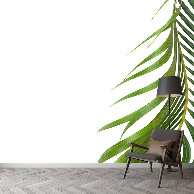 Mildew Resistant Tropical Plant Mural Wallpaper Decorative Wall Art for Bedroom